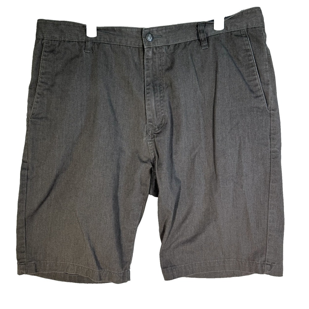 Volcom True To This Men Vmonty Shorts 38 Blue Cotton Slash Pockets Classic